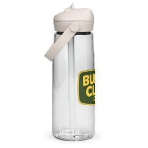 Flip straw water bottle