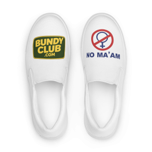 Bundy Club No Ma'am slip-on canvas shoes